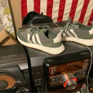 Adidas Green and White Sneakers Modern Design